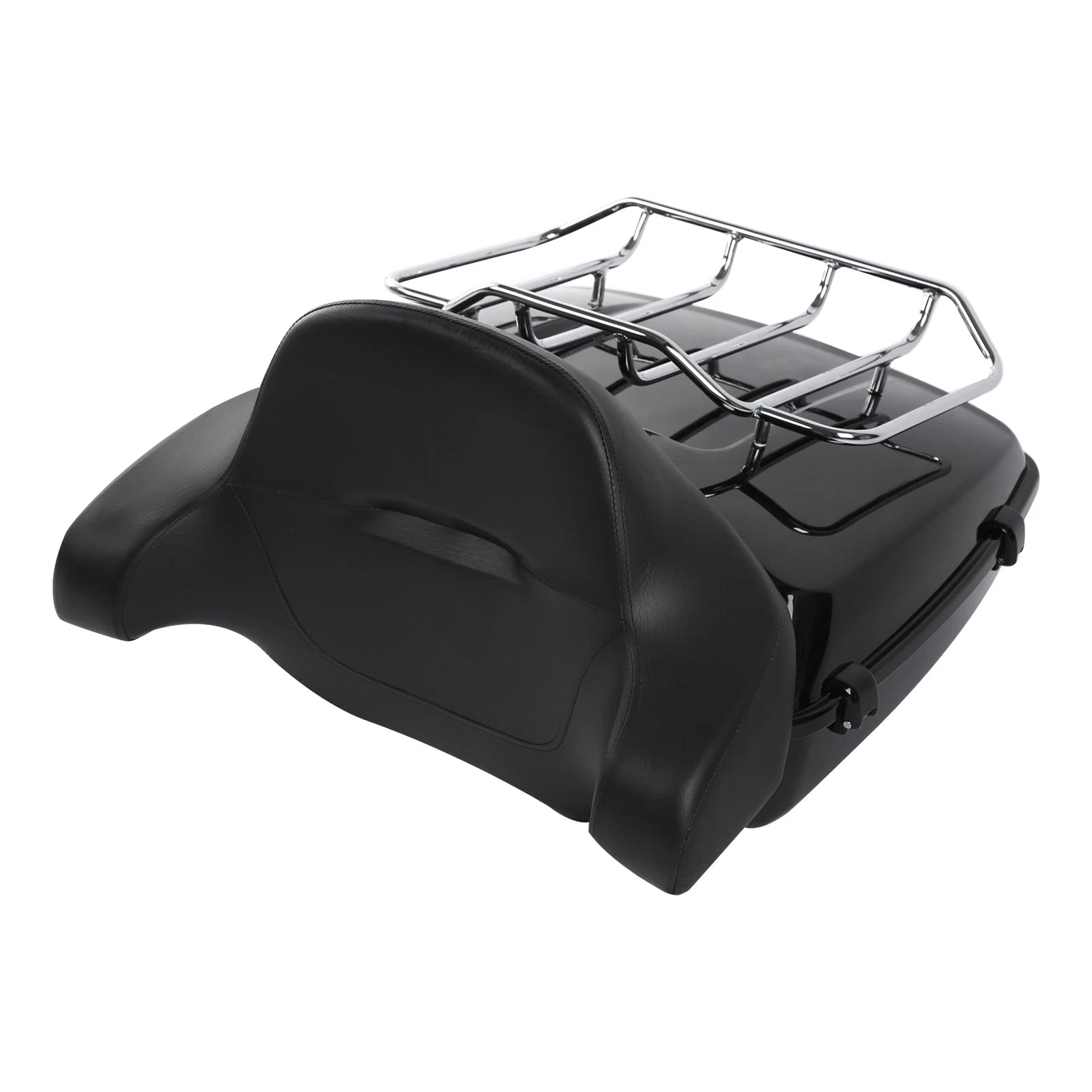 Chopped Trunk Backrest Rack Mount for Harley Softail Fatboy (2008–2017)