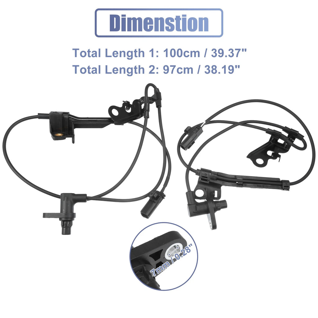 Front Left Right ABS Wheel Speed Sensor for Toyota Corolla (2009–2013)