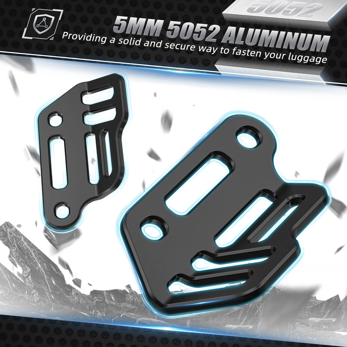 Luggage Rack Side Bag Holder Footpeg Bracket for KTM 790/890 Adventure (2019–2023)