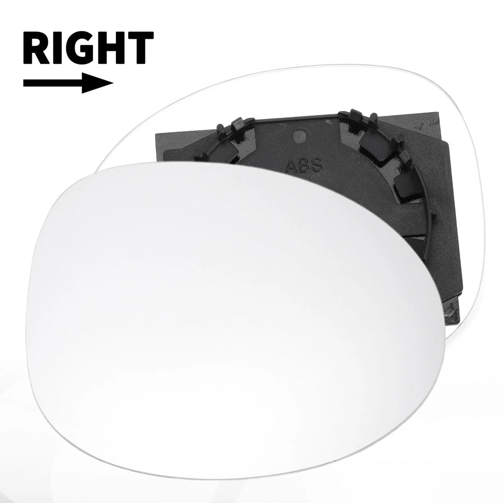 Right Side White Mirror Glass for Renault Twingo (1996–2006)