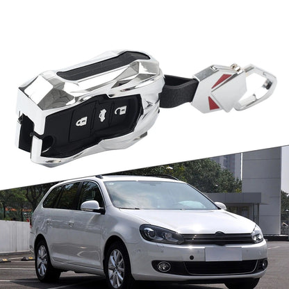 Key Fob Cover Case for VW Beetle, Golf, Jetta, Skoda, Seat (Silver)