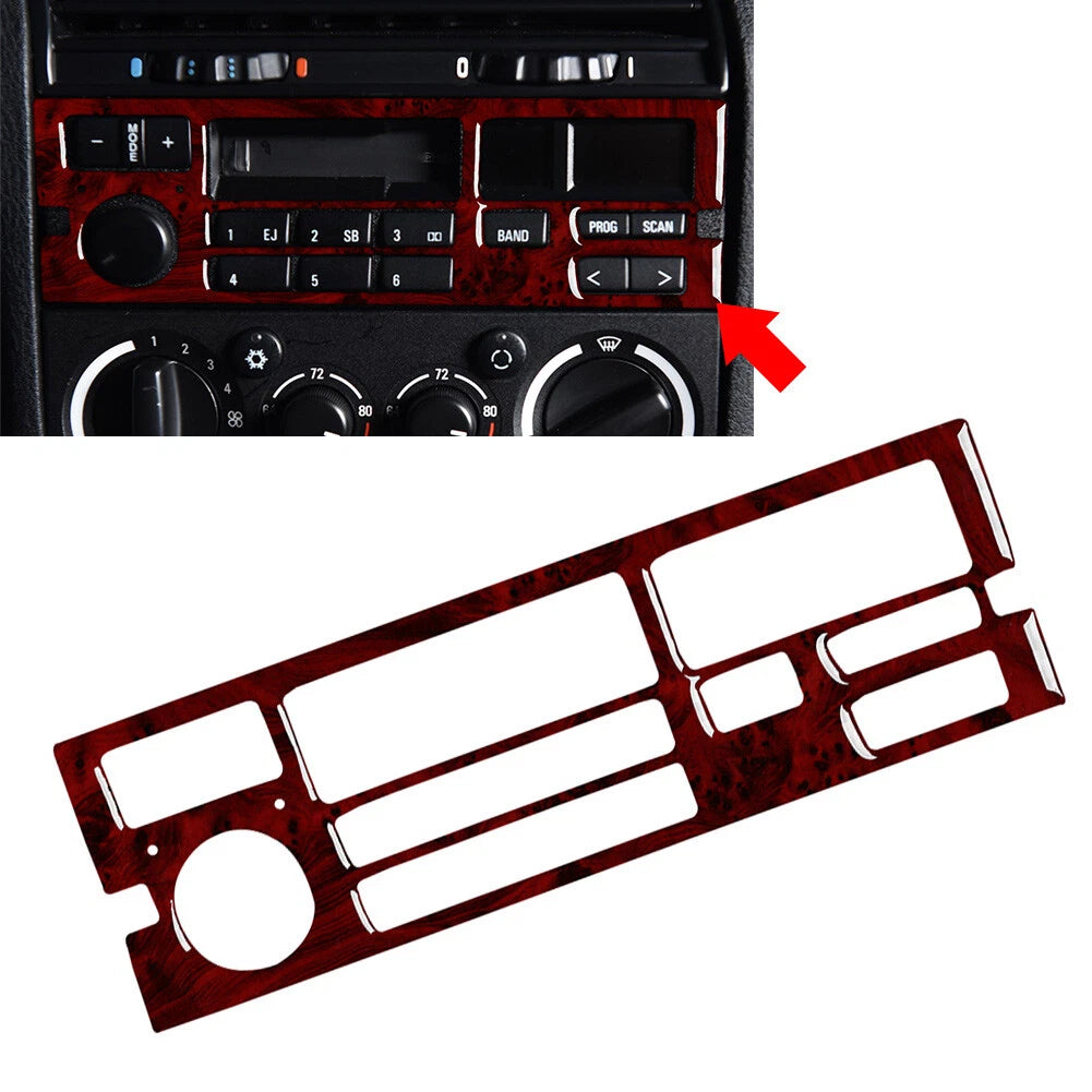 Radio CD Panel Cover Trim for BMW 3 Series E36 (1994–1996) Wood Red