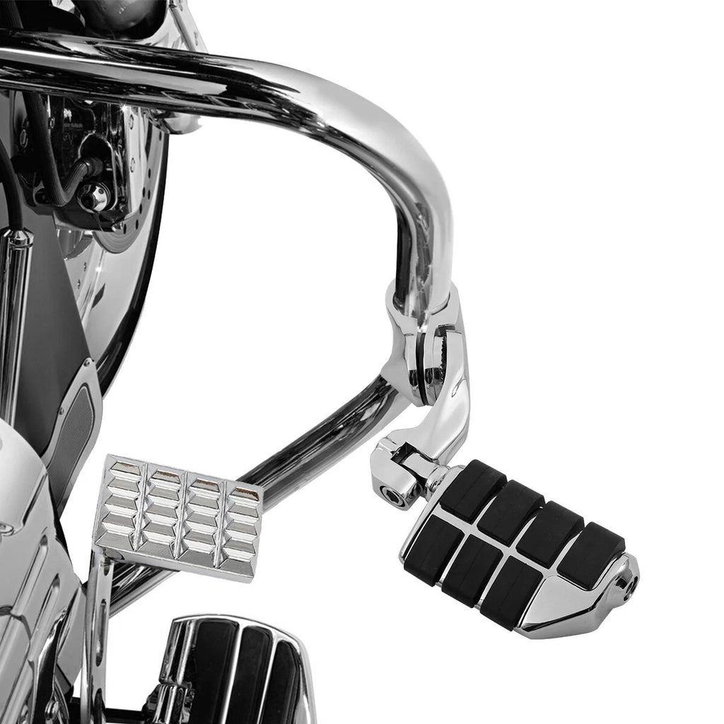 1 1/4" Chrome Highway Foot Pegs for Harley