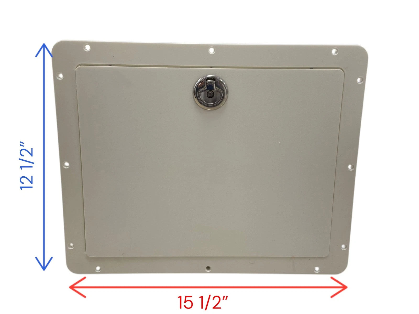 Marine Storage Drawer/Tackle Box Face 15.5" x 12.5" with Lock (RHD)