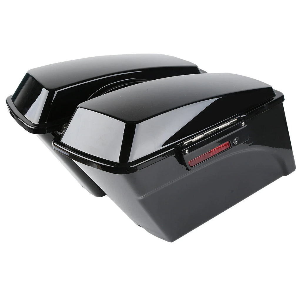Hard Saddlebags & Conversion Bracket Kit for Harley Dyna Super Glide (2008–2017)