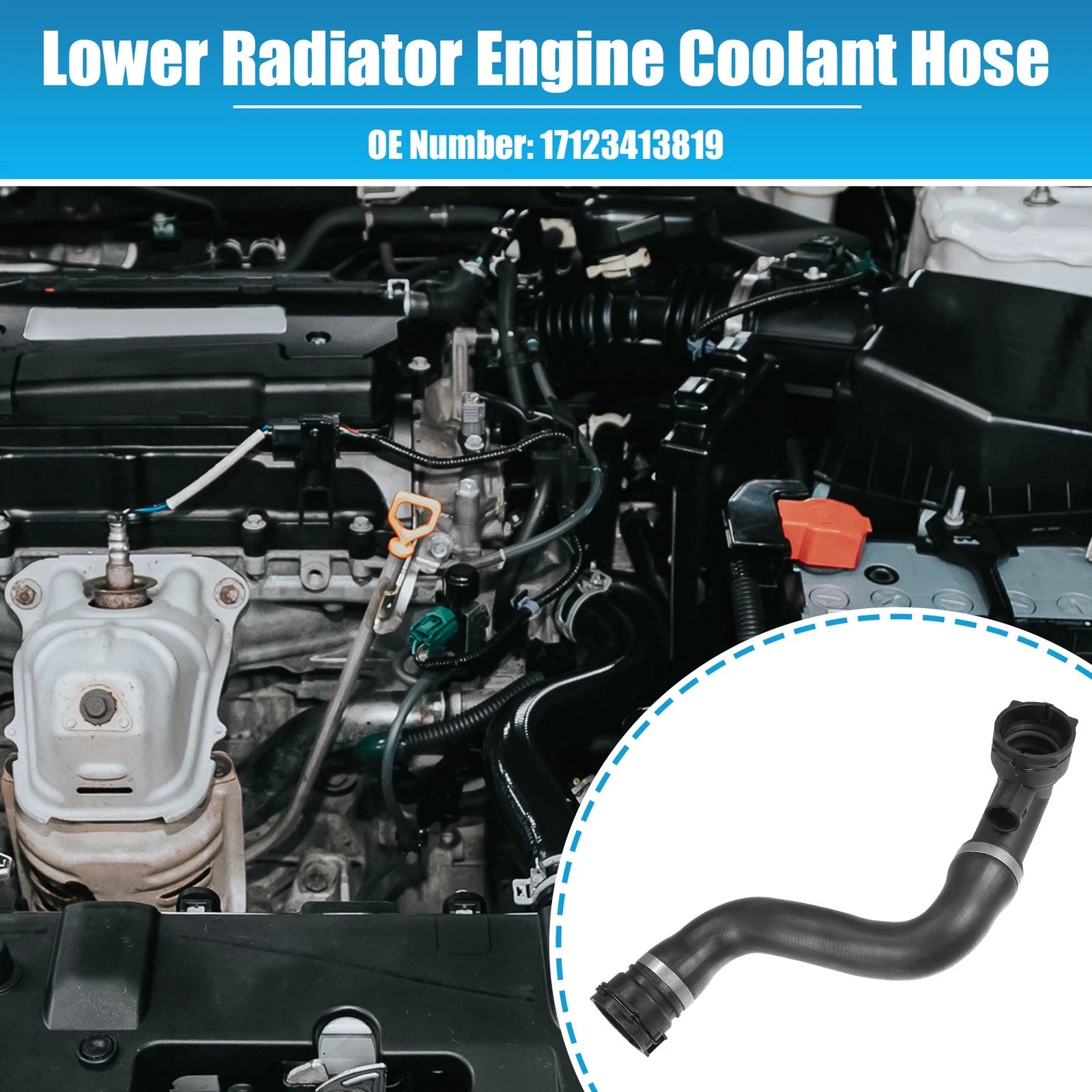 Radiator Coolant Hose Replacement for BMW X3 2.5L L6 (2011–2017)