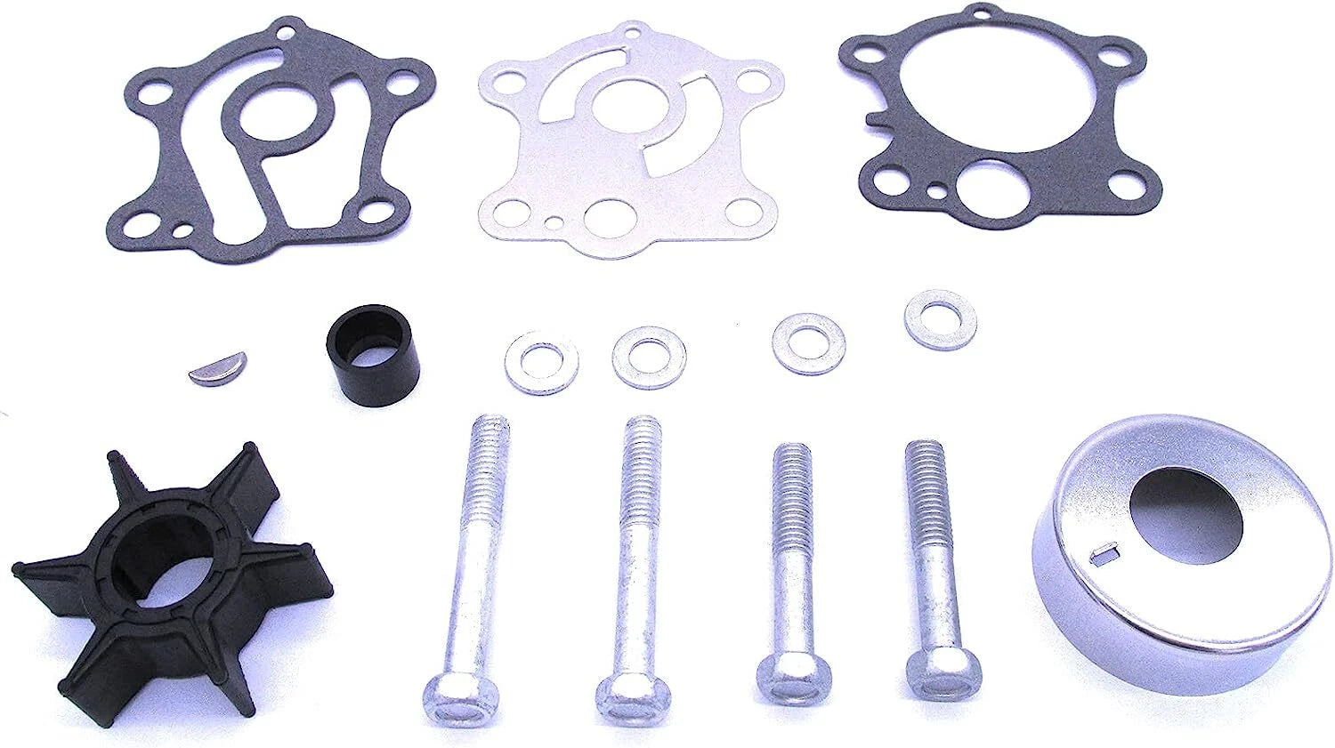 Water Pump Impeller Kit for Yamaha 2-Stroke 55HP C55 CV55 (663-W0078-00)