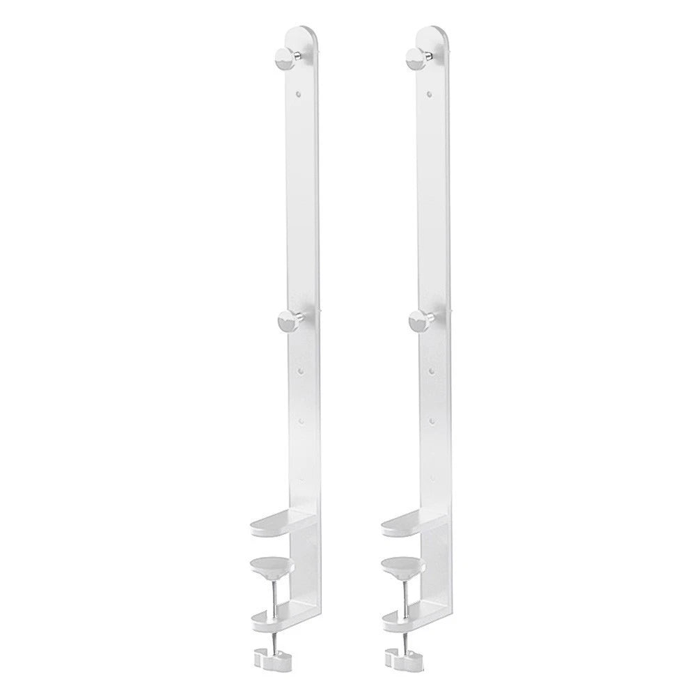 2 Metal Fixing Brackets for Desktops and Pegboards