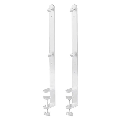2 Metal Fixing Brackets for Desktops and Pegboards