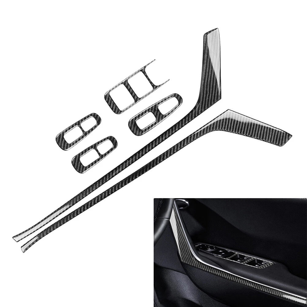 6X Door Pusher Armrest Window Lift Panel Cover Trim for Kia Stinger (2018–2023)