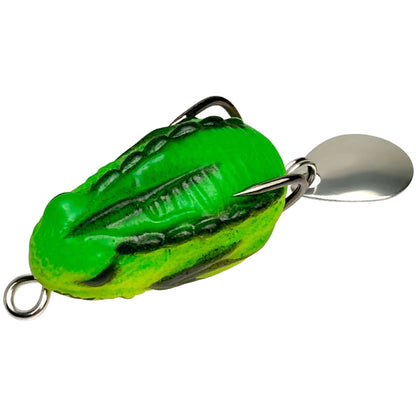 Silicone Frog Lure 4g 33mm for Bass with Movable Flash Blade