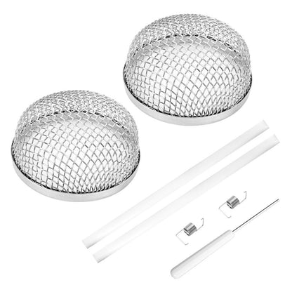 Replacement RV Furnace Vent Cover 2.83x1.18" Mesh for Campers Trailers