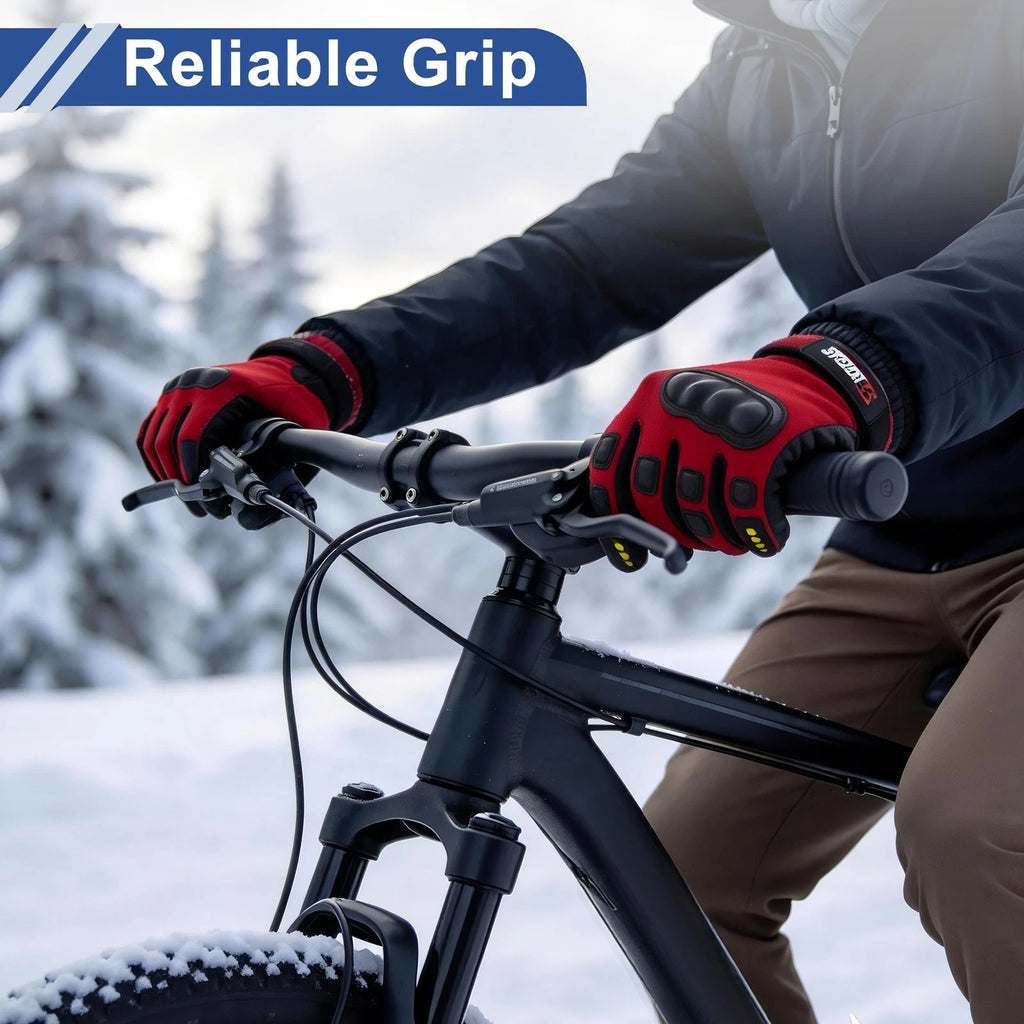 Cycling Fingerless Gloves for Mountain Biking Breathable Grip (Red) (2010–2026)