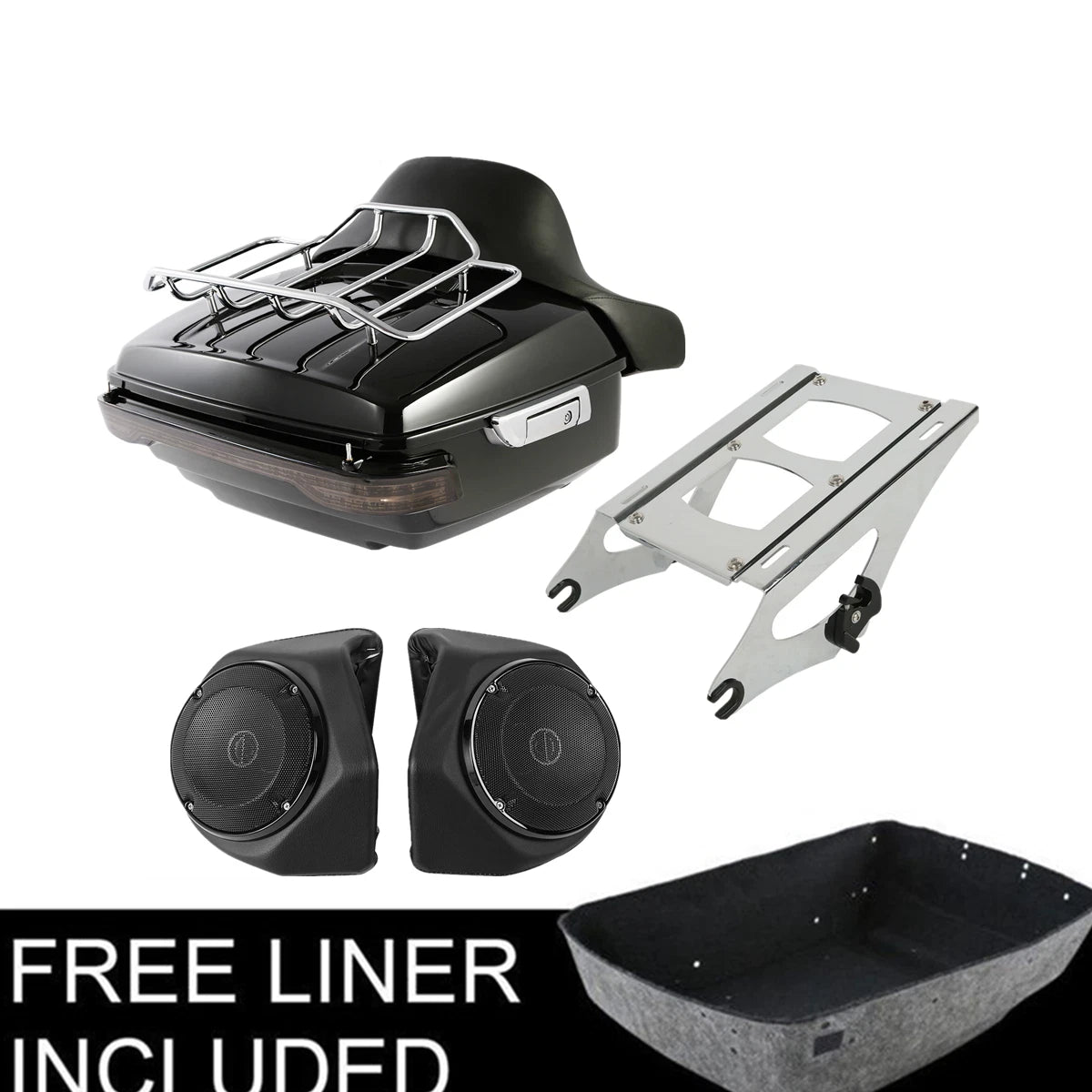 Trunk Pad Light Speakers Rack for Harley Electra Glide (2014–2025)