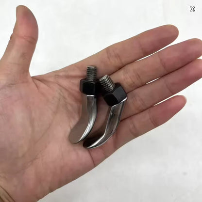 2x Push Rod Ends Tip Curved/Whale Tail Tips Paintless Dent Repair Tool M8 Thread