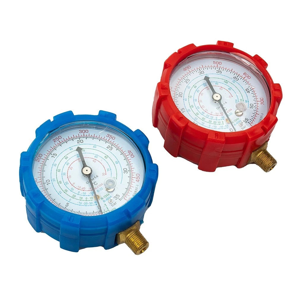 2X Low/High Pressure Gauge Kit for R22 R404A R134A R410A AC (2010–2023)