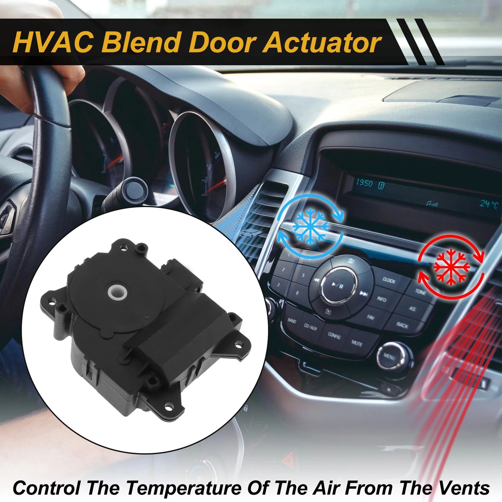 HVAC Heater Blend Door Actuator Replacement for Acura MDX (2001–2006)