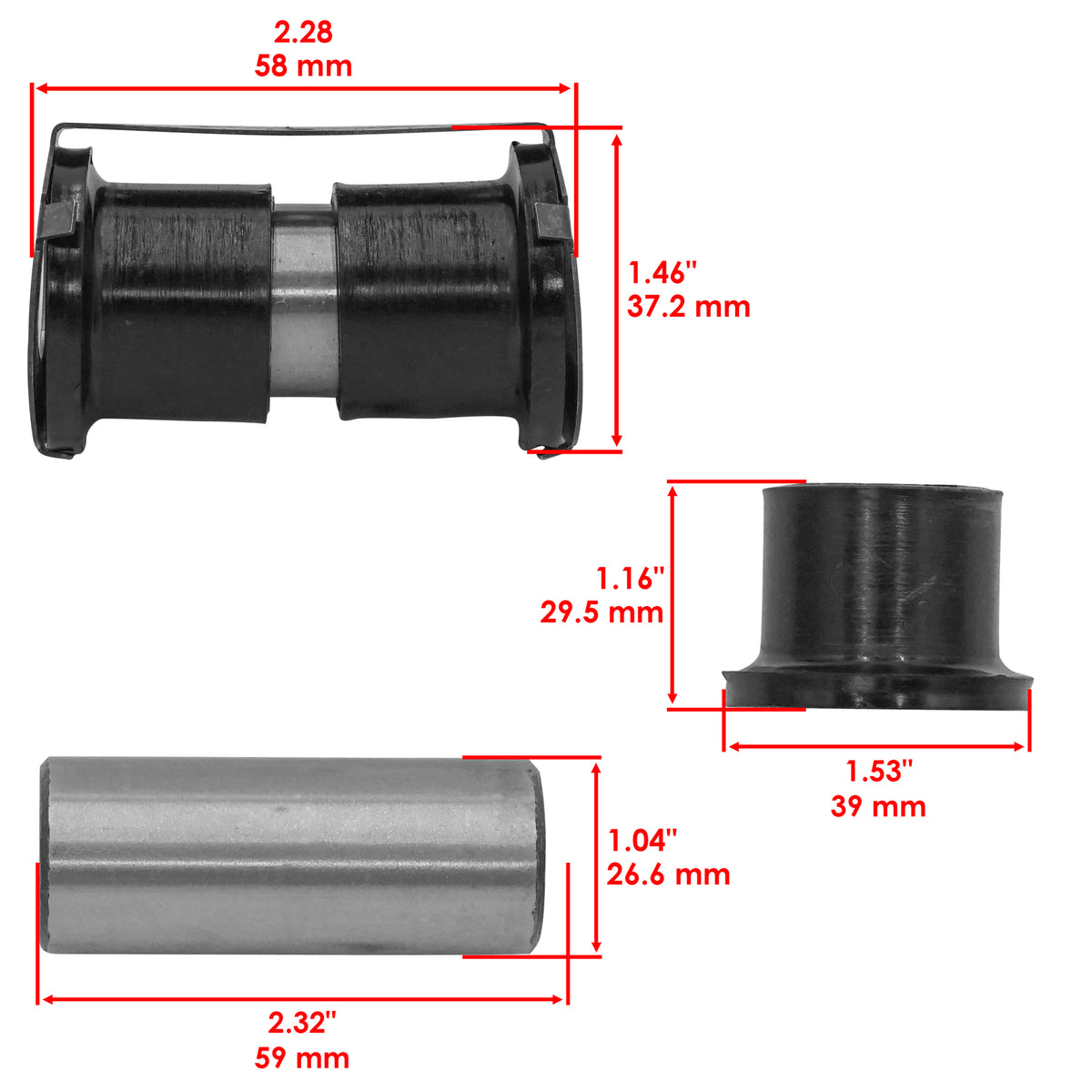 Rear A Arm Bushing Kit Replacement for Can-Am Maverick (2014–2022)