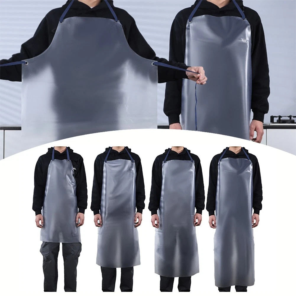 PVC Apron for Kitchen Baking Cooking (Oilproof, Transparent, Waterproof)