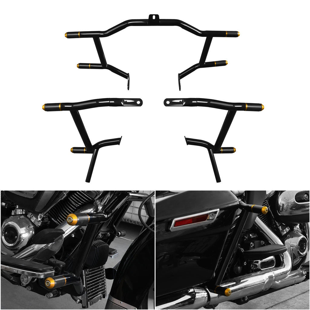 Engine Guard & Saddlebag Rail Guards for Harley Touring (2009–2024)