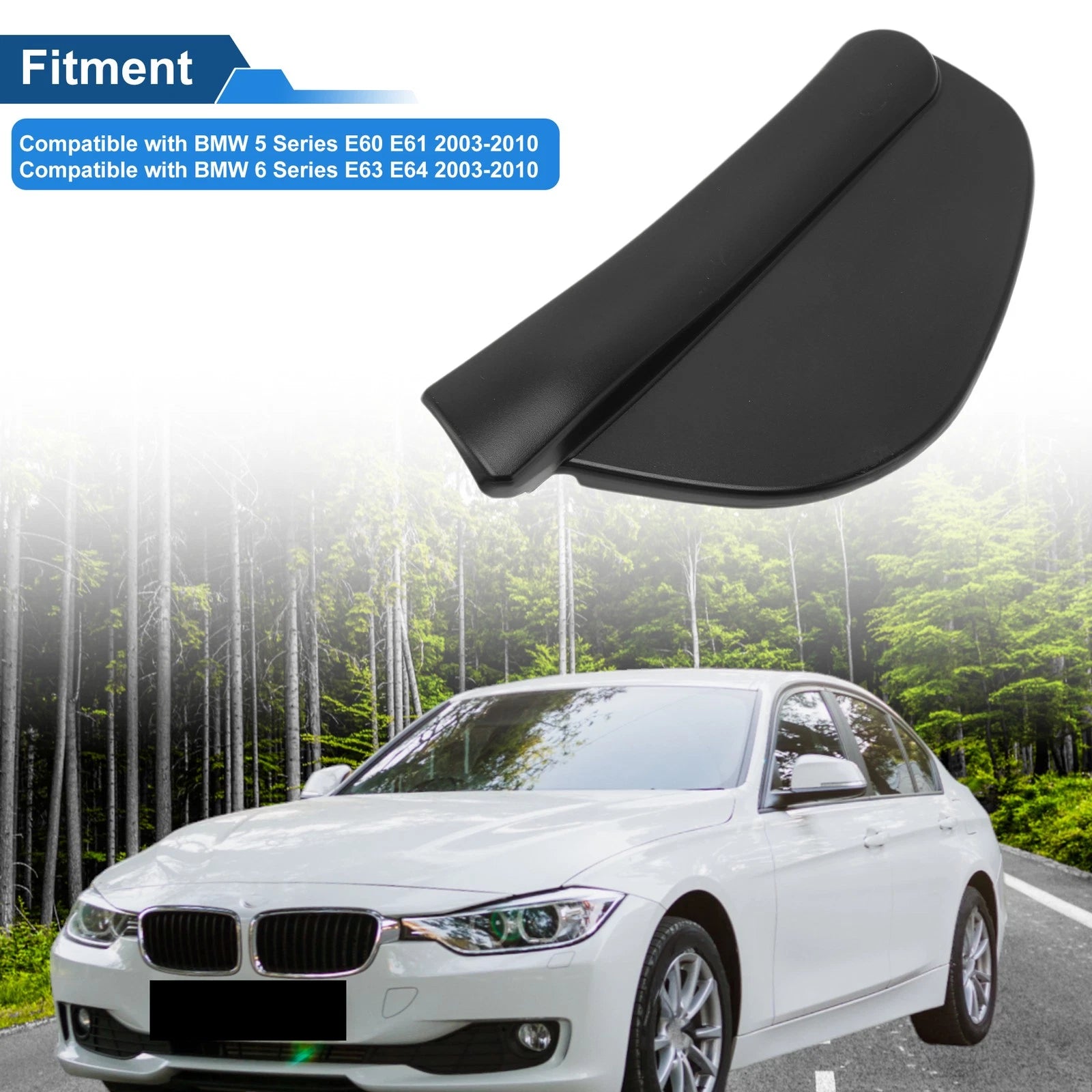 Front Windshield Wiper Arm Cover Cap for BMW 5 Series E60 E61 (2003–2010)