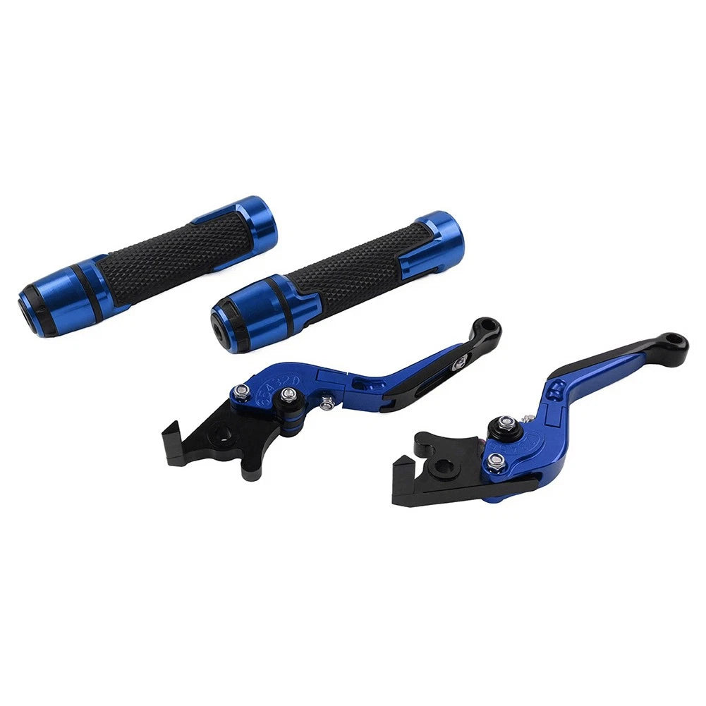 Folding Extendable Brake Clutch Lever for Kawasaki Ninja 125 (2019) Blue
