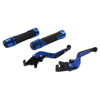 Folding Extendable Brake Clutch Lever for Kawasaki Ninja 125 (2019) Blue
