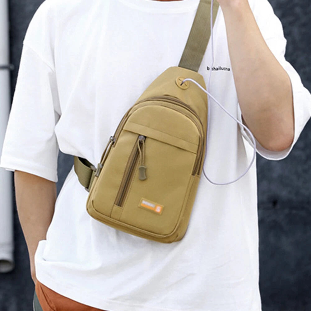 Tactical Sling Bag for Outdoor Sports (Khaki)