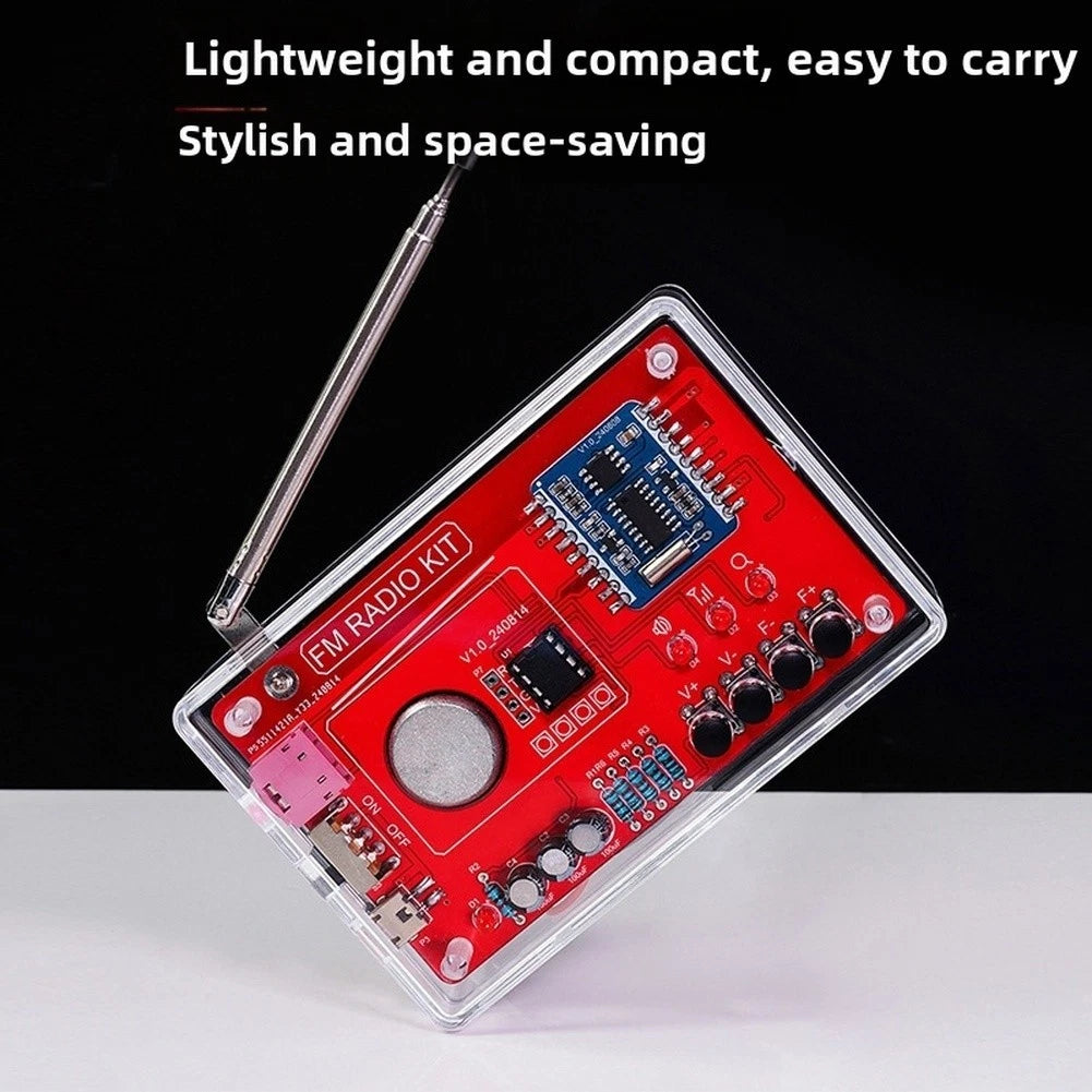RDA5807 FM Radio Kit for Electronics Projects with USB and Battery Power