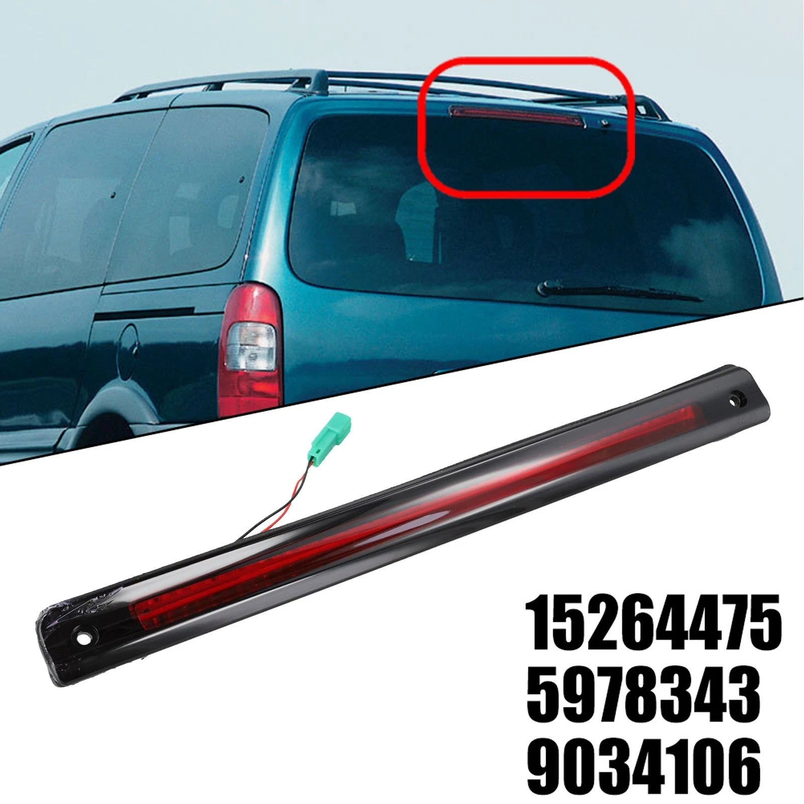 Red LED High Mount Brake Light for Chevrolet (15264475)