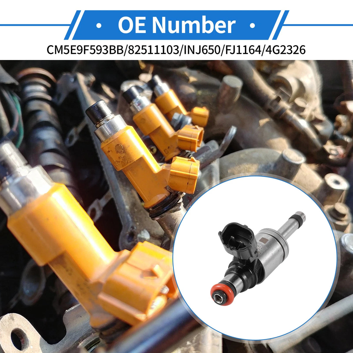 Fuel Injector No.CM5E9F593BB /82511103 for Ford Focus 2.0L (2012–2018)