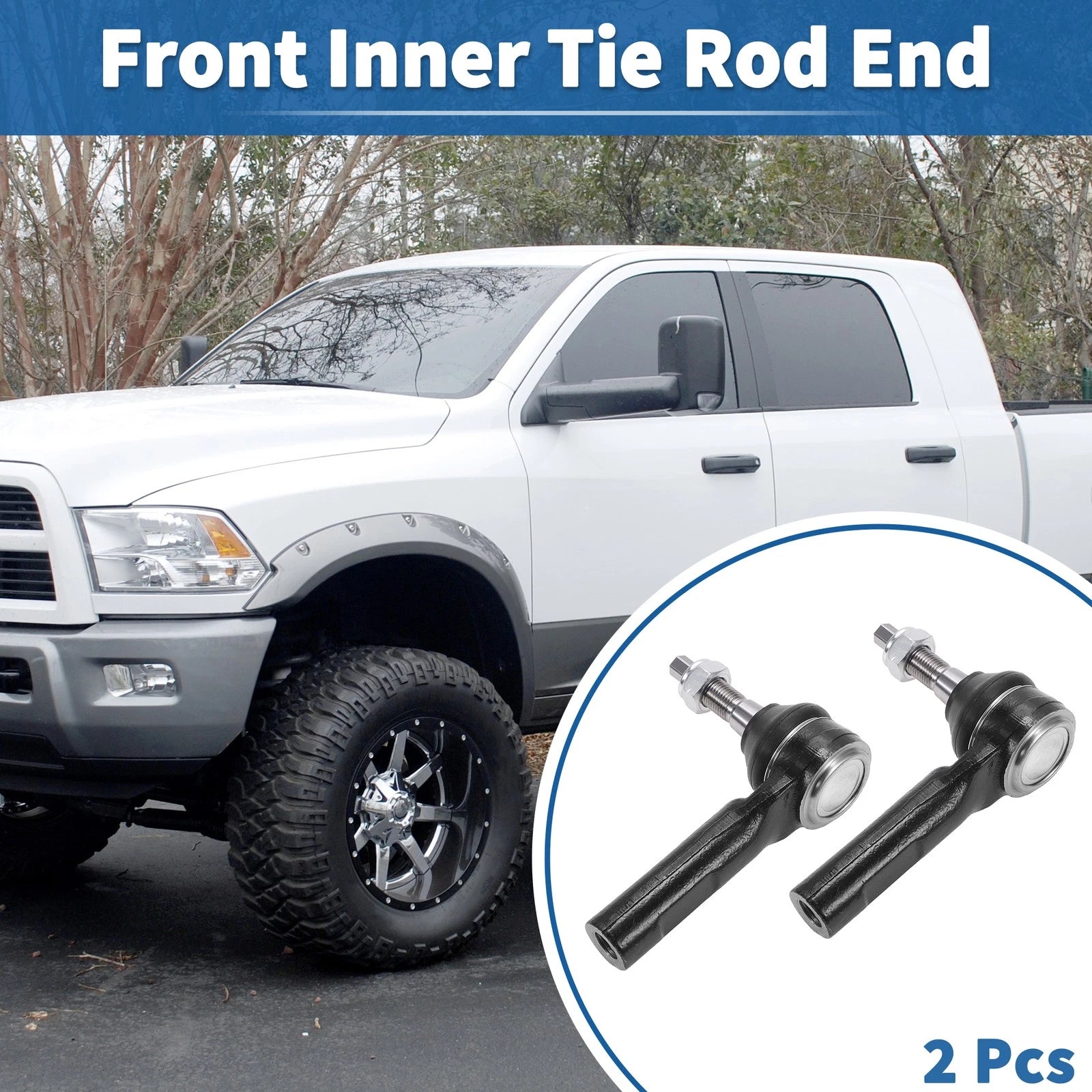 2pcs Front Outer Tie Rod End Links Replacement for Dodge Durango 04-09