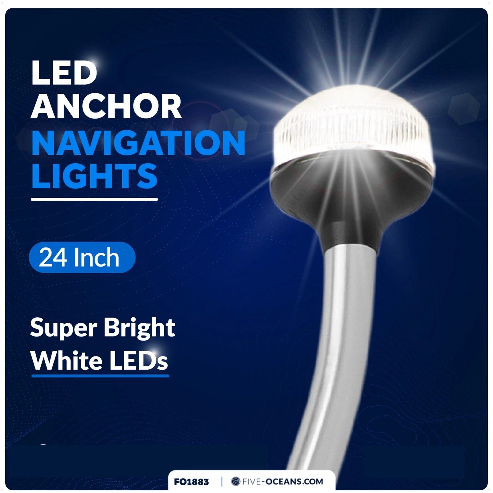 LED Stern Light for Boat (12V, 24")