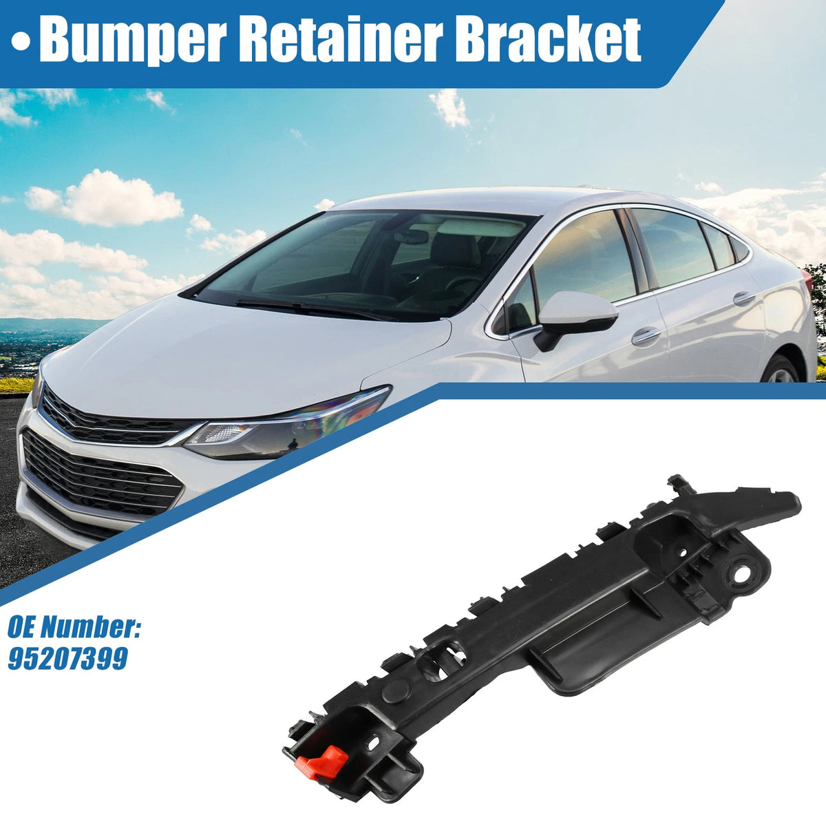 Bumper Bracket Right Passenger Side Replacement for Chevrolet Cruze (2011–2015)