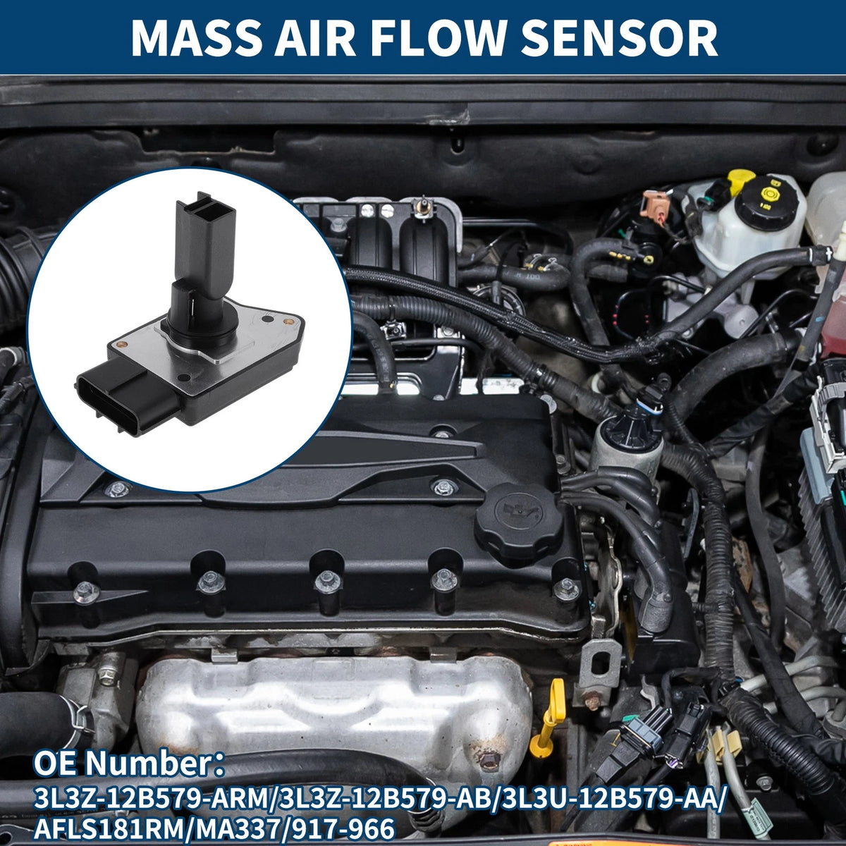 Mass Air Flow Sensor for Ford Excursion (2003–2005) No.3L3Z-12B579-ARM