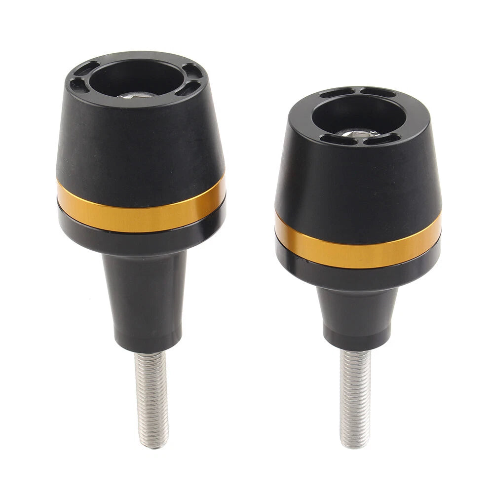 2X Frame Sliders Crash Protector for Yamaha Suzuki Honda Kawasaki Universal Gold