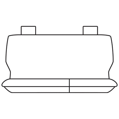 Set of 2 Front & Rear Grey Canvas Seat Covers for Colorado RG LT LX (2012–2013)