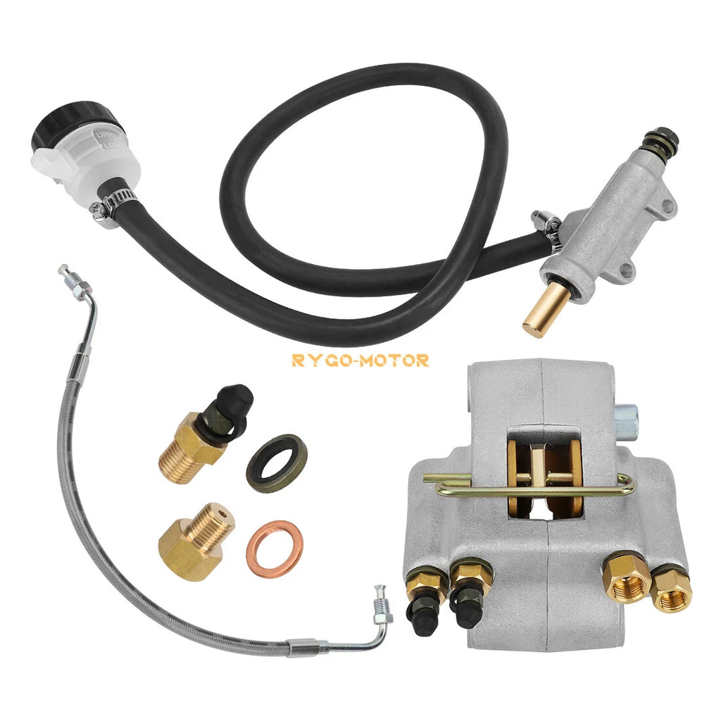 Rear Brake Caliper & Master Cylinder & Hose Line for Polaris Sportsman 400 500