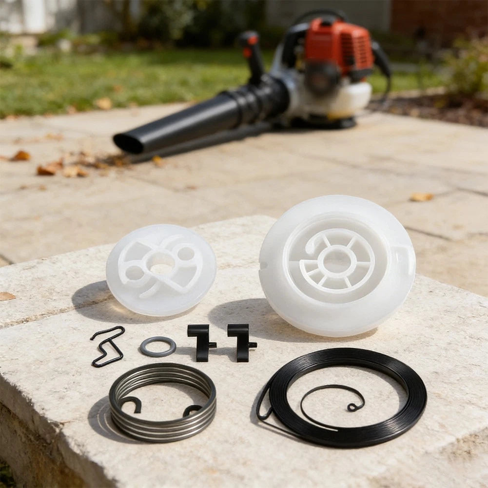 Recoil Starter Repair Kit for Leaf Blower (Includes Rewind Spring, Pawl Clip)