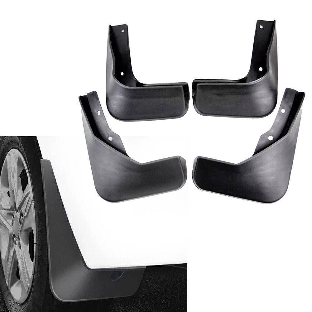 Set of 2 Front Rear Mud Flaps for VW Jetta (2015–2017) Black