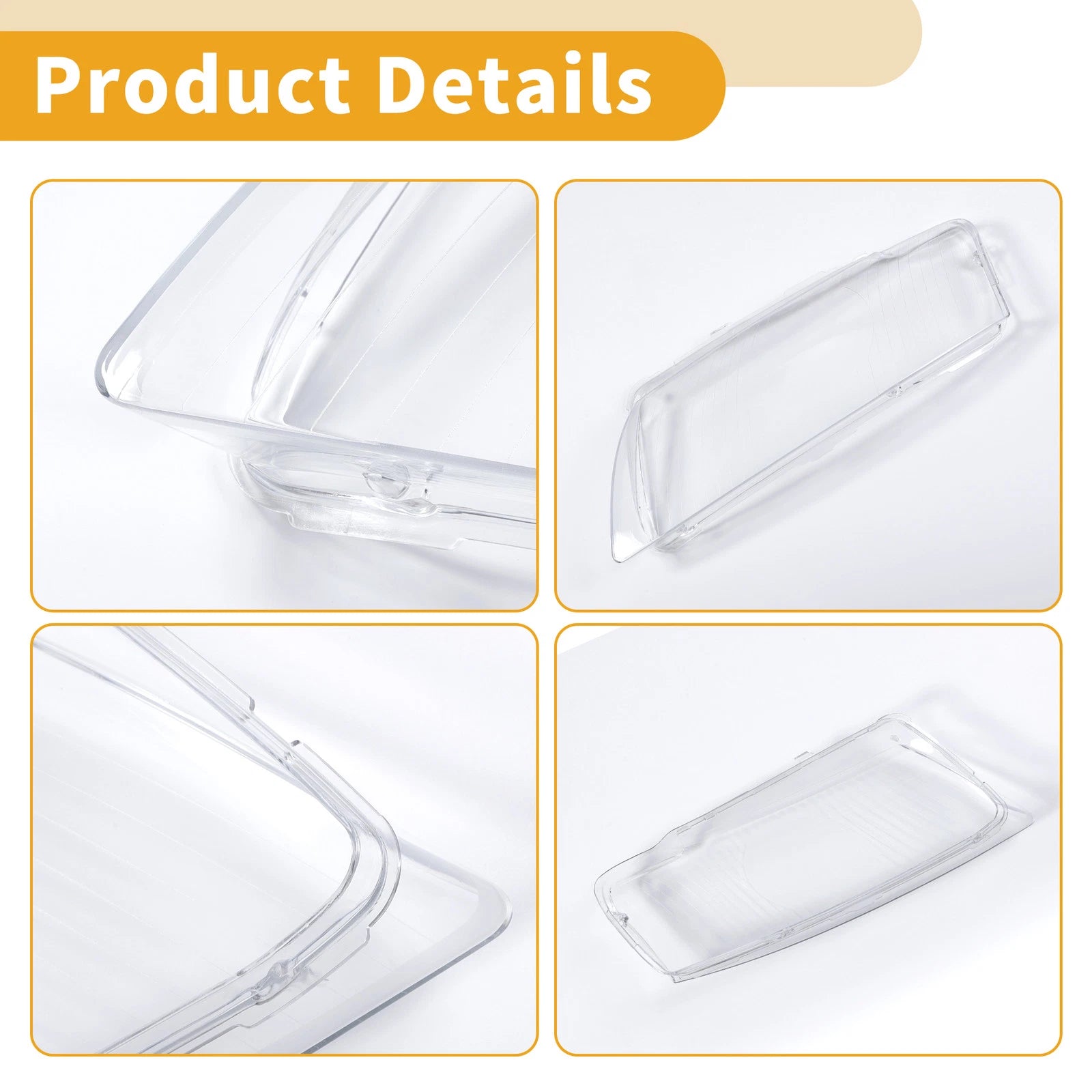 1 Pc Headlight Lens Cover for Audi A8 (2004–2009) Clear