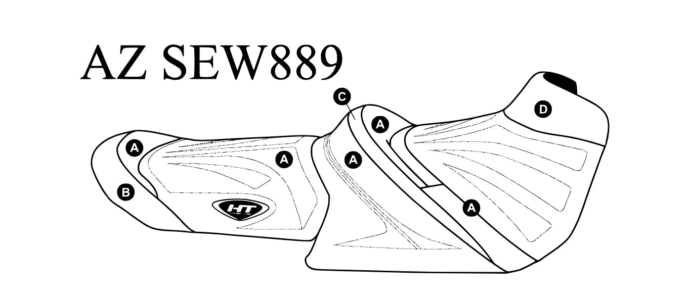 Hydro-Turf Seat Cover for Sea-Doo GTI SE 170, GTI 90, 130, GTR 230 (2020–2026)