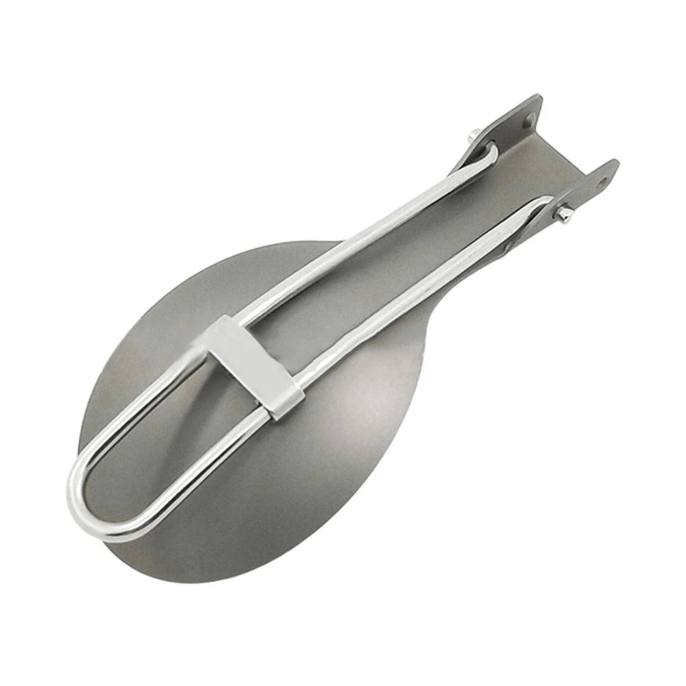 Ultralight Foldable Titanium Spoon for Camping and Hiking