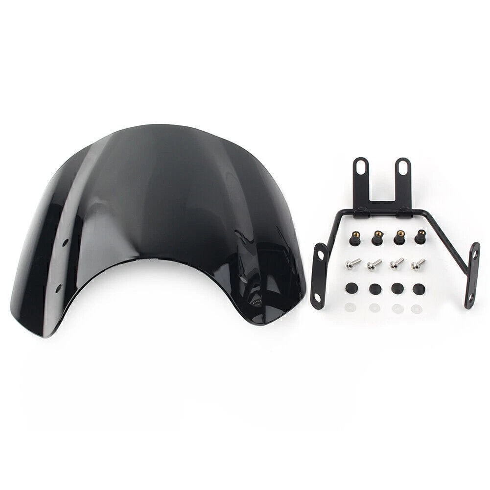 Black Motorcycle Windscreen Windshield w/Bracket for Honda CMX500 Rebel (2018–2020)