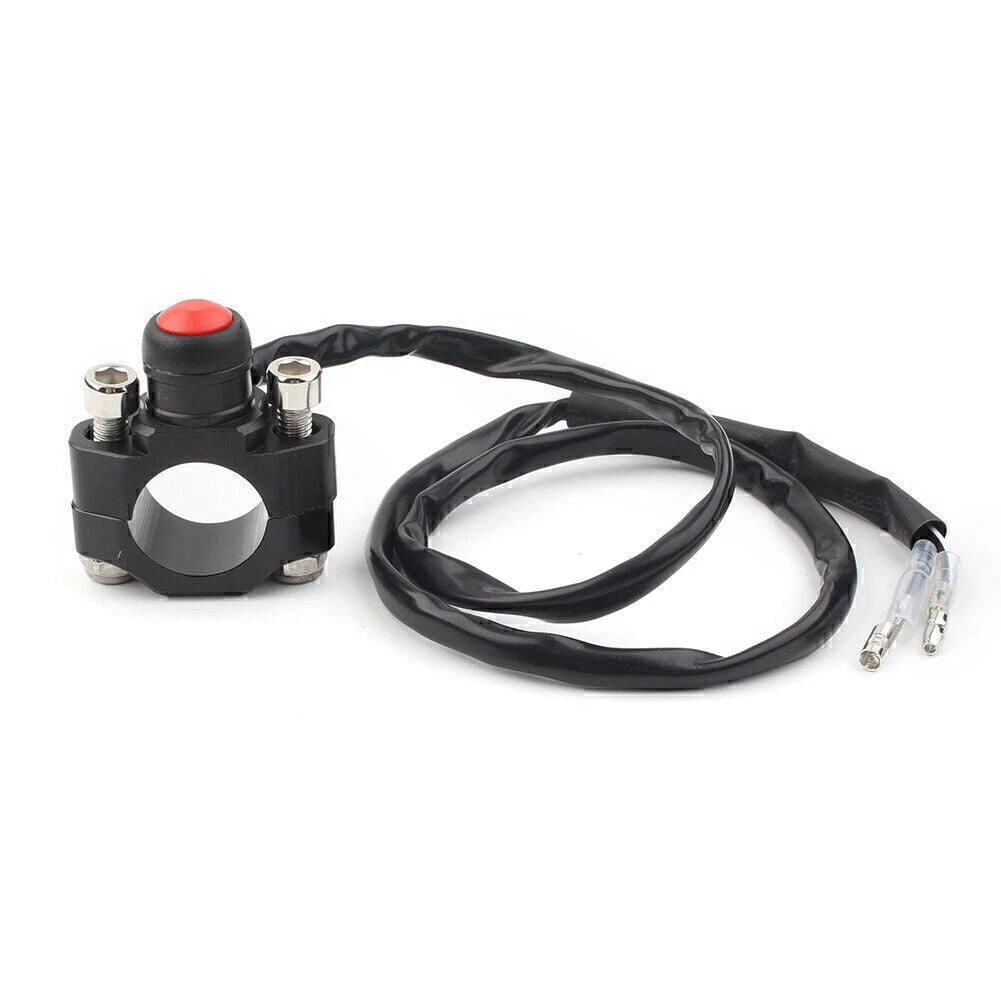 Rotating Bar Clamp Start Stop Kill Switch Button for Universal 7/8" Handlebar