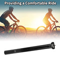 Seatpost 34.9x400mm Replacement for Bike Saddle Post Gloss Black Carbon Fiber