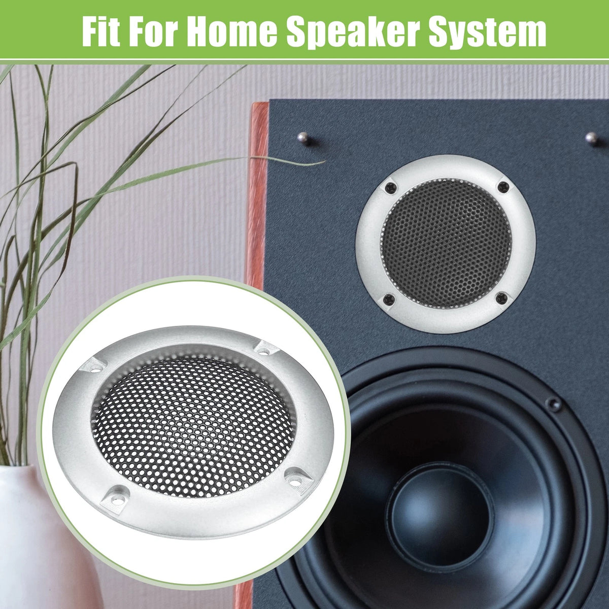 Set of 4 Speaker Grill Covers for Auto Subwoofers (Universal)