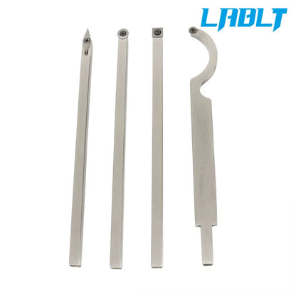 LABLT Carbide Wood Turning Tool Set for Lathe (Rougher, Finisher, Detailer, Hollower)