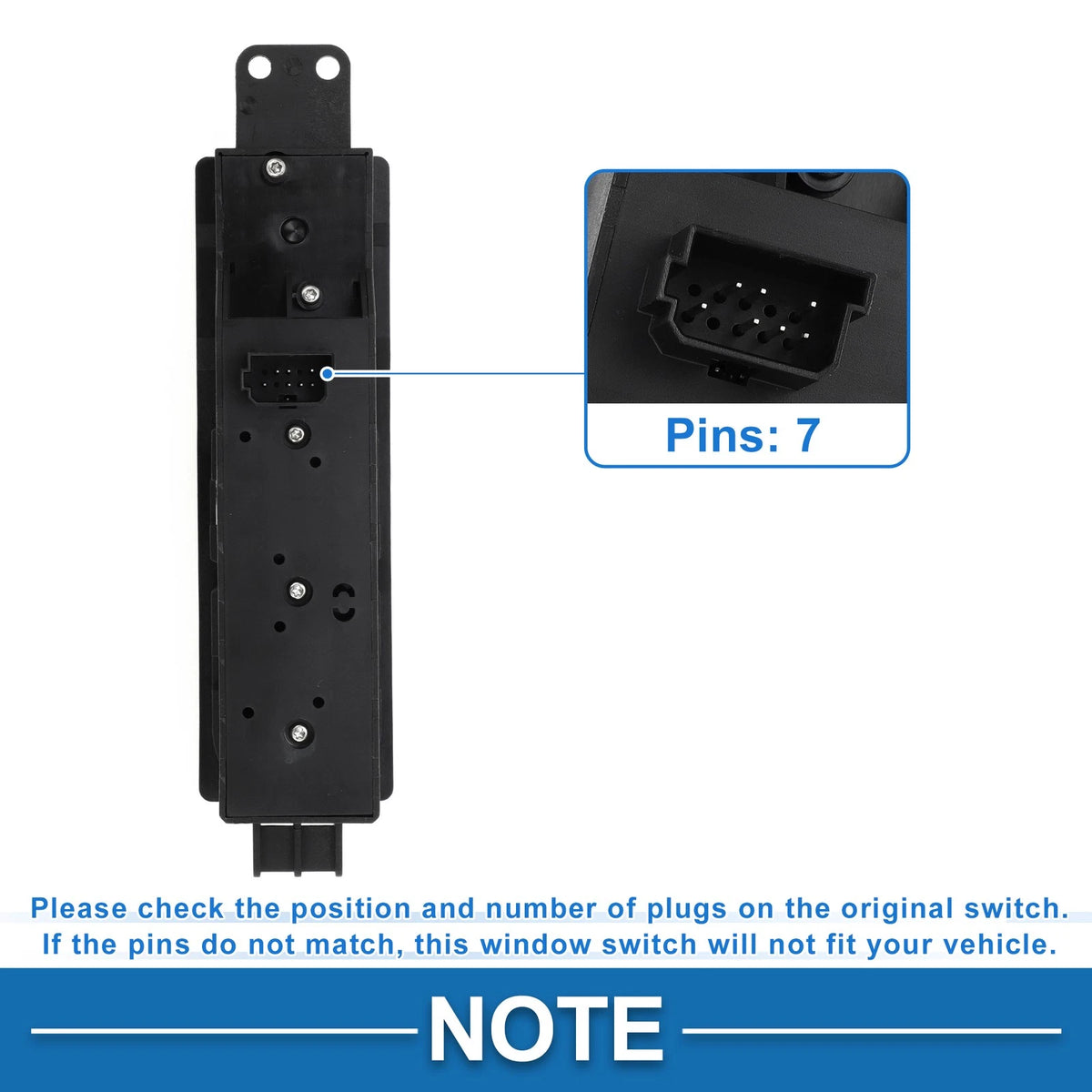 Power Window Switch for Mercedes-Benz Vito W639 (2003–2014) No. 6395451513