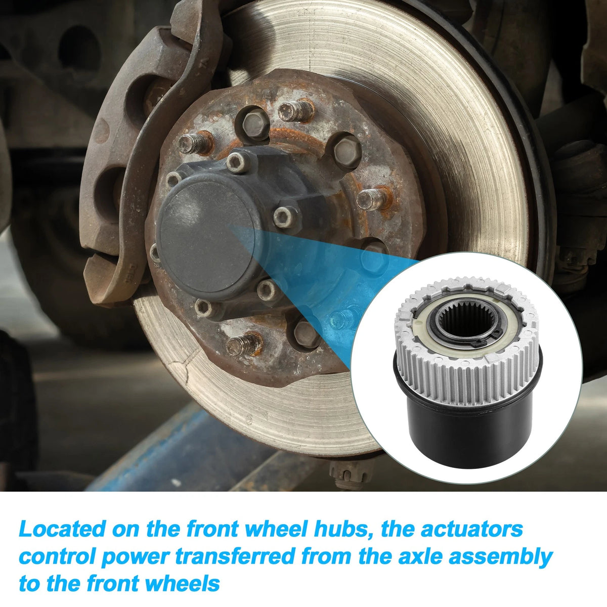 2X Auto Locking Hub Actuator for Ford F-250 Super Duty (1999–2004) 1C3Z3B396CB